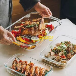 3pcs Rectangular serving dish oven proof