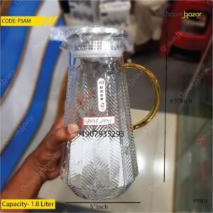 Glass water jug- 1.8 Liter