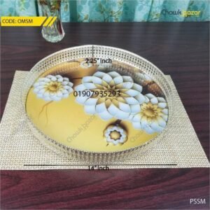 Turkey Metal and glass serving tray