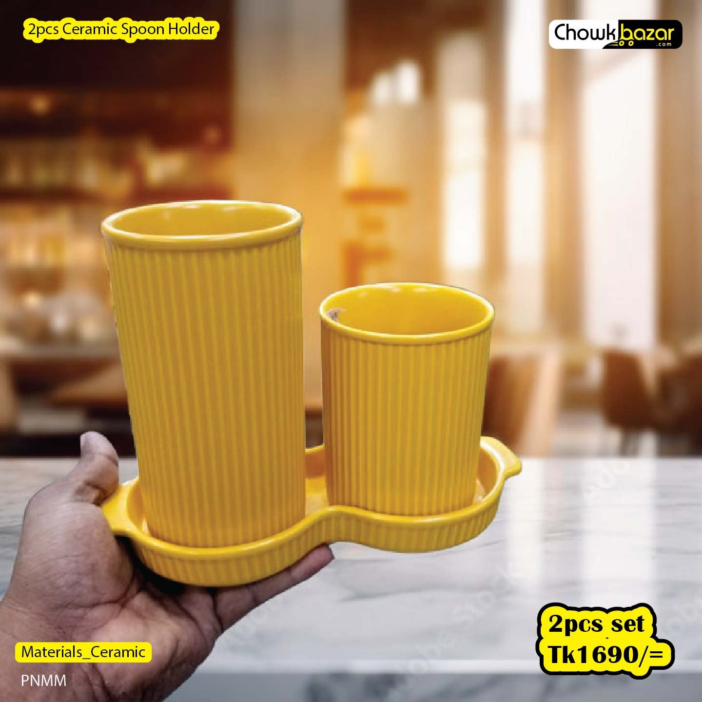 2pcs Ceramic Spoon Holder