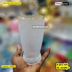 6pcs Glass Juice Glass(SI)