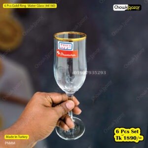 6 Pcs Golden Ring Glass Water Glass (44160)
