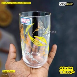 6 Pcs Turkey Water Glass Set (420805)