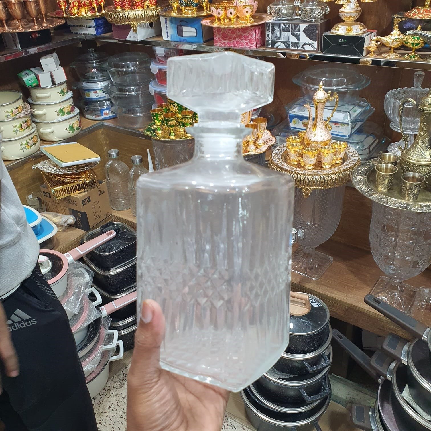 Crystal Glass Honey Jar 300TK