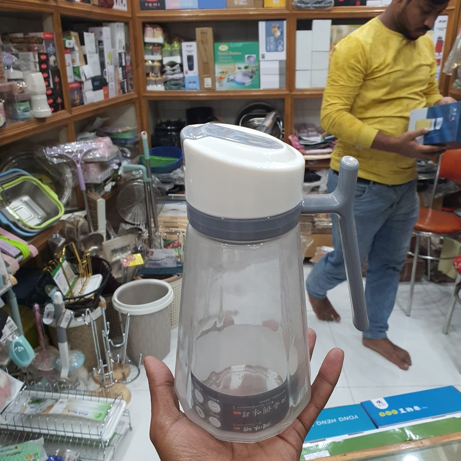 600ML Glass oil Pot 375tk