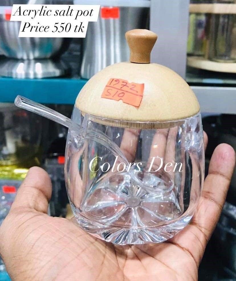 Acrylic Salt Pot 550tk