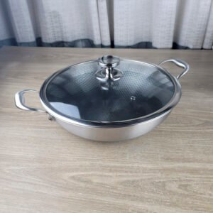 34cm Stainless Steel Honeycomb Korai