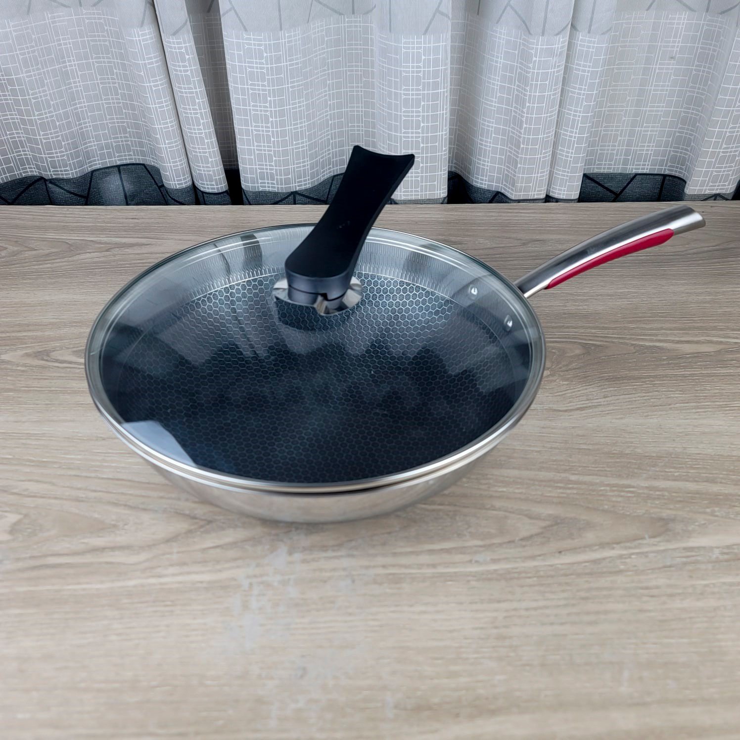 Stainless Steel Honeycomb Wookpan 32cm 2400tk 34cm 2500tk