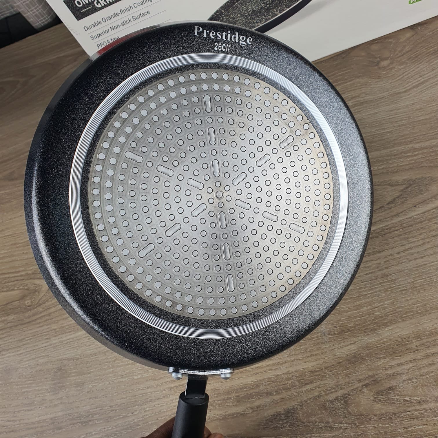 Prestiege Food Grade Marble Coating Tawa 26cm 10.5 Inch 28cm 11 Inc 780tk 830tk Fency Back