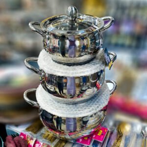 3 Pcs Stainless Steel Hari Set (KV6640)