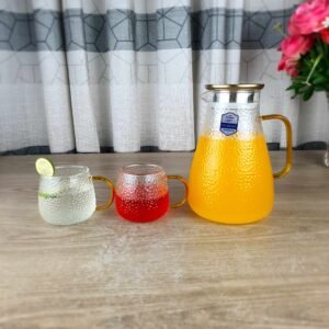 Borosilicate Glass Ice Jug Set