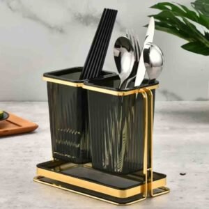 Double Flower Spoon Dark green Holder