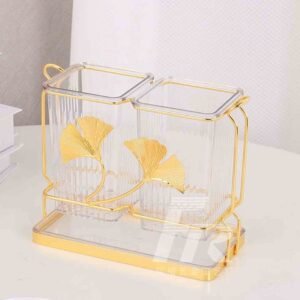 Double Transparent Spoon holder