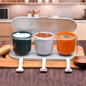Qubic Spice jar Set with Spoon