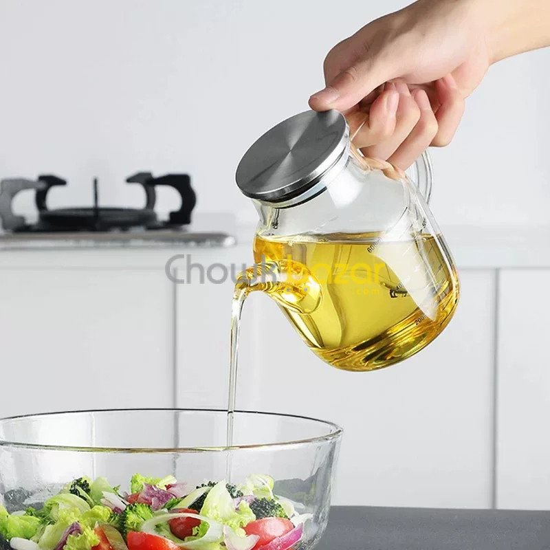 1000ml Round Shape Oilpot with Steel Lid - AH 00715 (2)