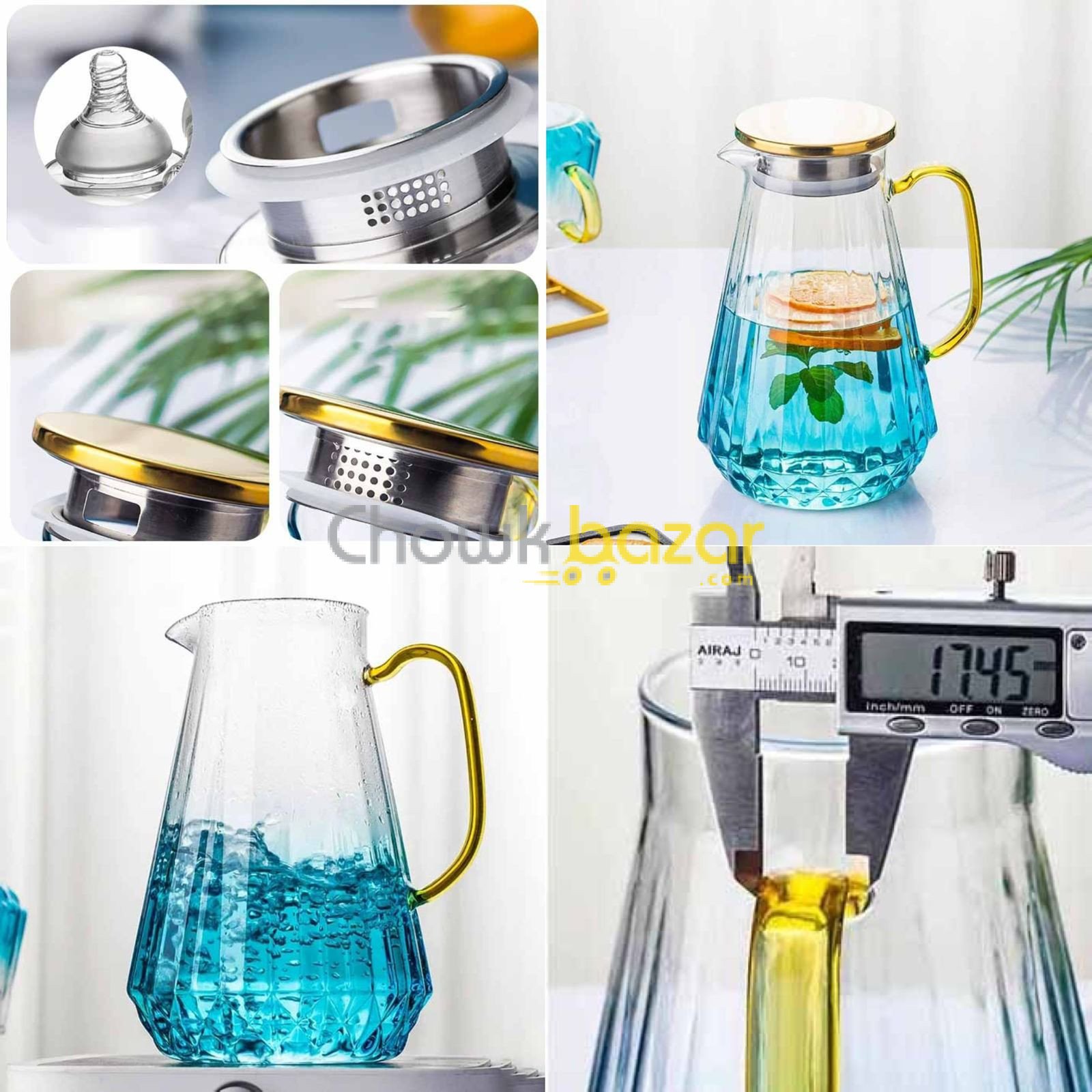 Diamond Cut Step Design Jug -SGR 00776 (2)