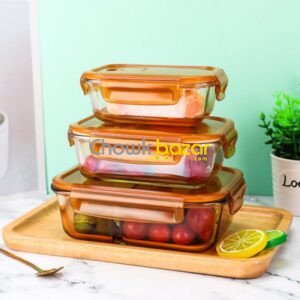 3pcs Oven Proof Airtight Bati Set 49-8 00843